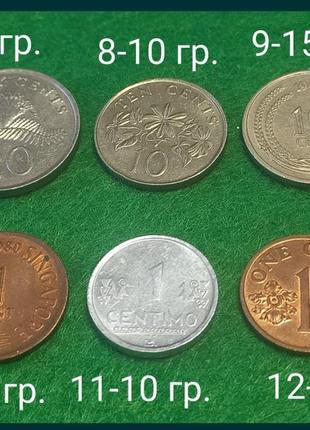 Монеты мира 3 набор или поштучно.3 фото