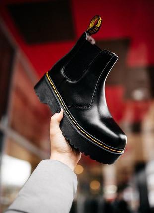 🖤💎dr.martens chelsea black💎🖤зимние женские ботинки/сапоги доктор мартинс с мехом