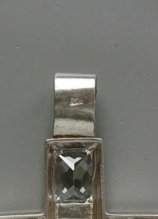 Срібний хрест з фіанітами 925 проби 10 грамів6 фото
