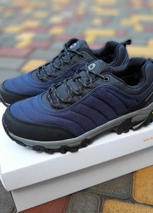 Мужские кроссовки merrell vibram blue синие