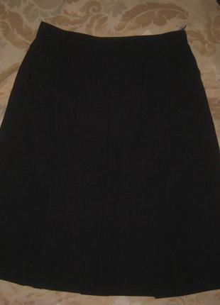 Дизайнерская юбка  складки, тонкая шерсть7 фото