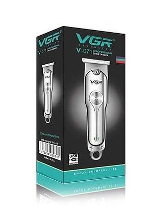 Машинка для стриження волосся акумуляторна підзарядка від usb vgr v-071
