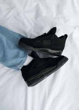 Jordan 4 retro black cat1 фото