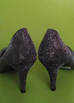 Чёрные блестящие туфли на малeнькой шпильке еmilio luka x , 5/386 фото