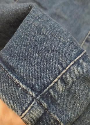 Синий джинсовый сарафан в утяжеление