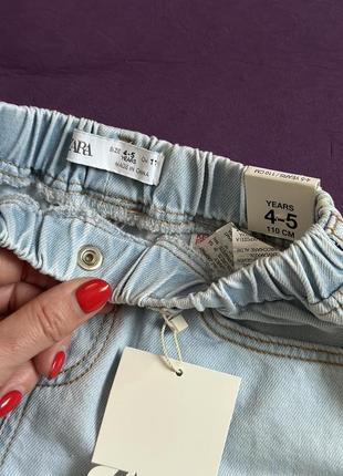 Джинсовые шорты на девочку zara 2
