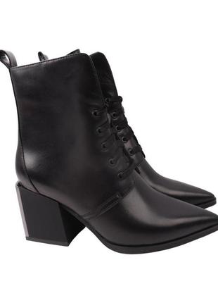 Ботильоны женские beratroni черные натуральная кожа, 37