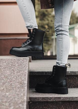 Зимние ботинки с мехом dr. martens5 фото