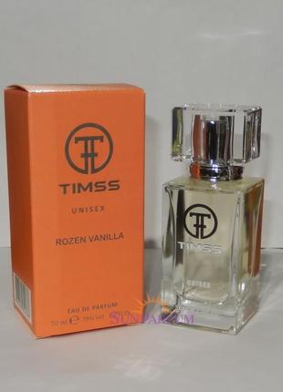 Духи timss u507, в стилі zielinski & rozen vanilla blend