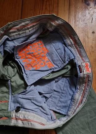 Брендовые фирменные брюки хлопковые летние демисезонные брюки superdry,оригинал,размер l.7 фото