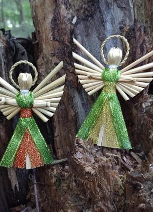 Набор рождественских ангелов, амулет на елке, яркие ангелы, подарочный набор, установленный на день5 фото