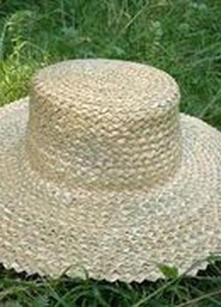 Украинский соломенный брыль,соломенная шляпа, шляпа из соломы5 фото