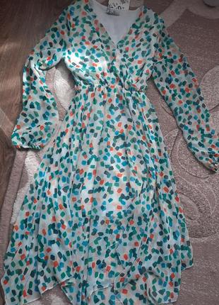 Весняне плаття, сукня нарядна на довгий рукав1 фото