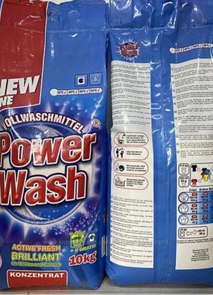 Безфосфатний пральний порошок універсальний 10 кг - power wash1 фото