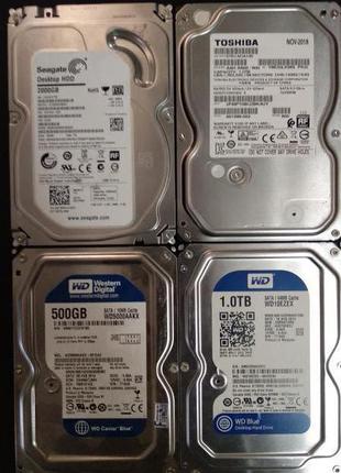 Жорсткий диск (hdd) wd blue, seagate, toshiba - 1 tb, 2 tb, 500 g