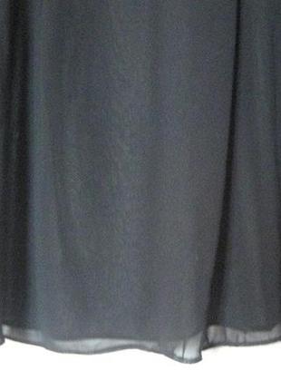 Блуза черная шифон с камешками3 фото