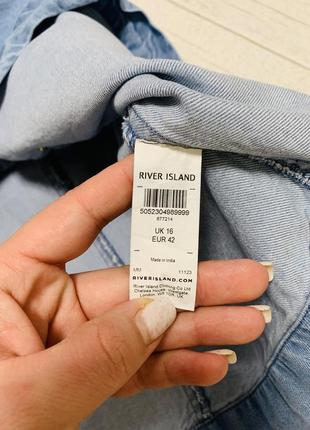 Женское джинсовое платье river island4 фото
