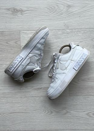 Шикарные кроссовки nike air force 1 react fontanka sneakers white3 фото