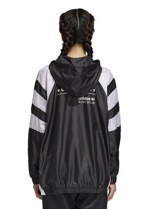 Шикарна куртка анорак adidas w originals  equipment jacket black/white3 фото