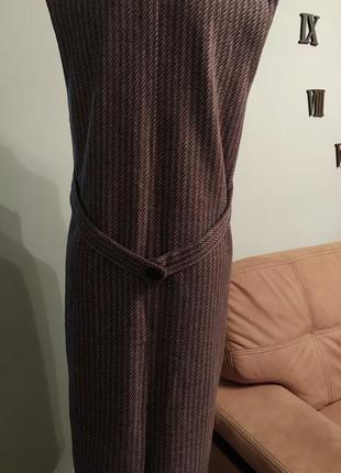 Теплий твідовий сукня сарафан для вагітних3 фото