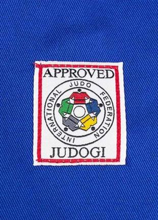 Кимоно для дзюдо champion ii с лицензией ijf | синий/белые полосы | adidas j750b6 фото