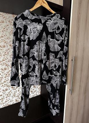 Трикотажный домашний костюм, пижама размер с