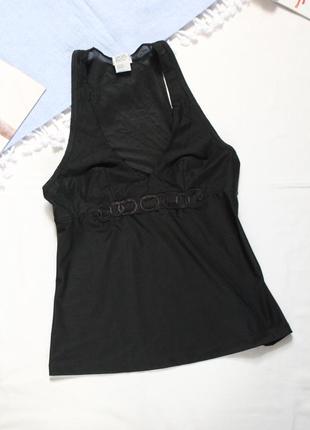 Черная майка для сна intimissimi