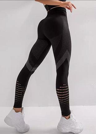 Спортивні легінси.високі лосини з утяжкою для йоги, спорт зали.