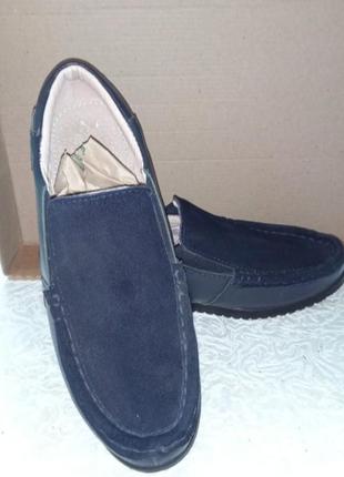 Кожаные лоферы для мальчика 37 р