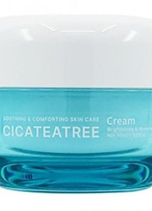 Успокаивающий и востанавливающий крем jigott cica teatree cream
