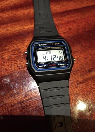 Годинник casio f-91w.