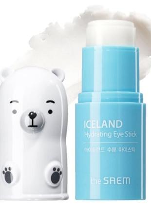 Зволожувальний бальзам під очі в стіку the saem  iceland hydratin