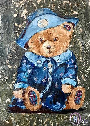 Картина мініатюра плюшевий ведмедик
