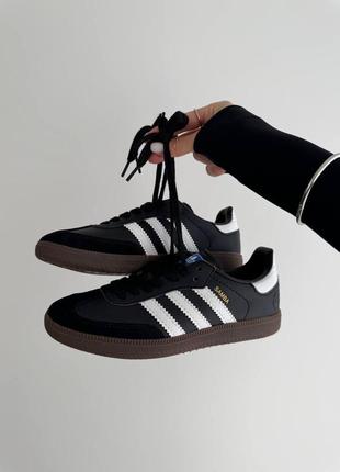 Adidas samba « black gum » premium1 фото