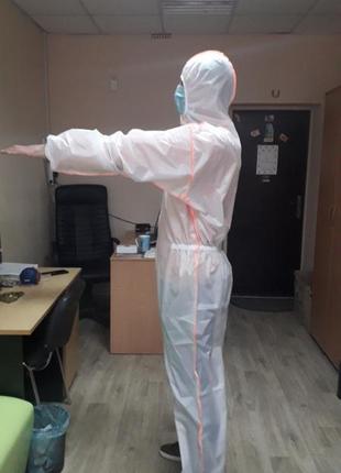 Комбінезон багаторазовий. костюм для дезінфекції. малярний костюм2 фото