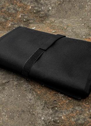 Несесер на блискавці 10 отд., чорний, армійський несесер-сумка.6 фото