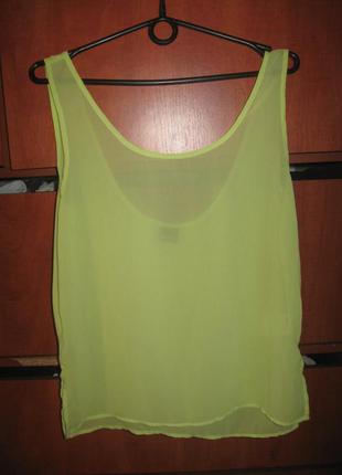 Sale!!!  топ шифон ярко-лимонный