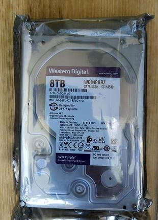 8 tb тб жесткий диск hdd western digital wd84purz 24/7