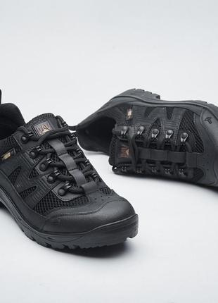 Тактические летние кроссовки цвет чорная, военная обувь, мужская тактическая летняя кроссовка3 фото