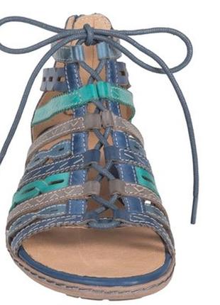 Удобные босоножки / гладиаторы earth tidal lace-up gladiator sandals - leather (for women)4 фото