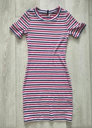Сукня рубчик h&amp;m в полоску s 2