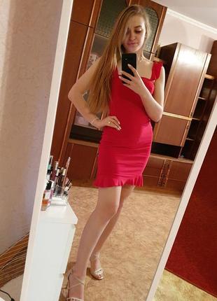 Платье красного цвета от pln6 фото