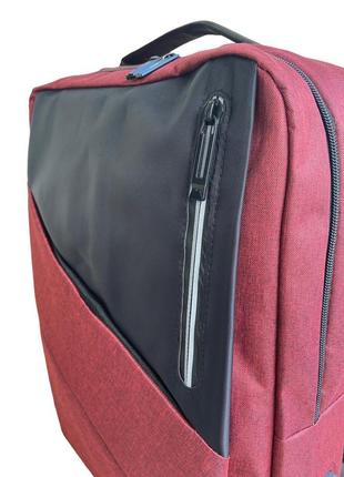 Рюкзак противоударный для ноутбука 15,6" asus асус красный ( код: ibn030r3 )6 фото
