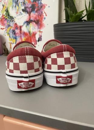 Vans slip-on   женские классические кеды-слипоны в шашку4 фото