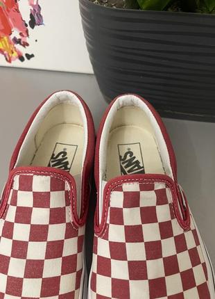 Vans slip-on   женские классические кеды-слипоны в шашку2 фото