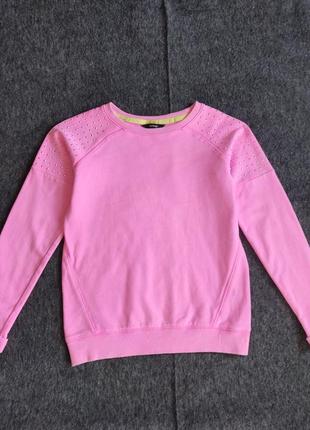 Розовый теплый реглан на девочку размер 128-135 на 8-9 лет