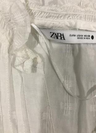 Zara блузка с вышивкой4 фото