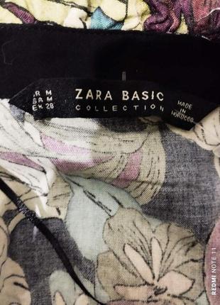 Приваблива блузка в красивий квітковий принт успішного іспанського бренду zara8 фото