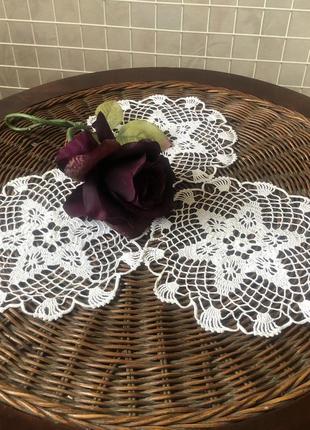 Комплект 3 салфеток крючком -звёздочки -20 см