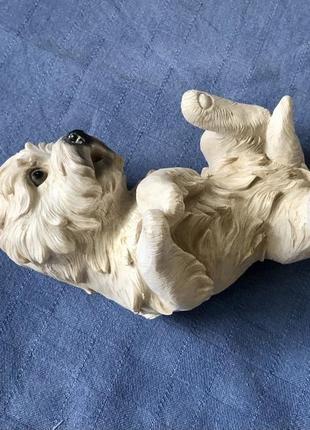 Коллекционная статуэтка собачки — лежащий терьер 14х8 см7 фото